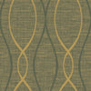 Seabrook Feldspar Tendrils Metallic Gold And Ebony Wallpaper