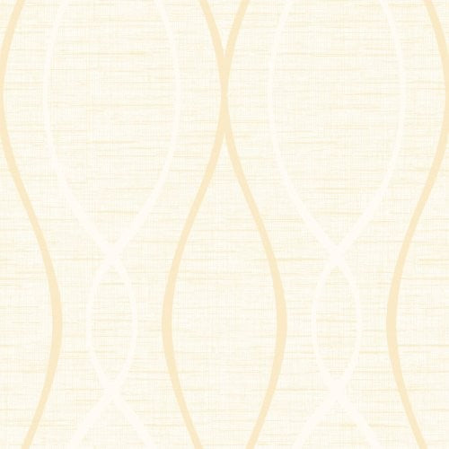 Seabrook Feldspar Tendrils Metallic Gold And Off-White Wallpaper