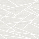 Seabrook Cecita Puzzle Heather Gray And White Wallpaper