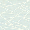 Seabrook Cecita Puzzle Baby Blue And White Wallpaper