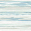 Seabrook Kentmere Waves Sky Blue And Off-White Wallpaper