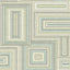 Seabrook Attersee Squares Turquoise, Mint, And Tan Wallpaper