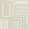 Seabrook Attersee Squares Tan, Beige, And Ice Wallpaper
