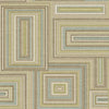 Seabrook Attersee Squares Turquouse, Lime Green, And Oat Wallpaper