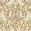 Seabrook Roxen Damask Amber, Gold, And Pine Wallpaper