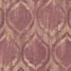 Seabrook Old Danube Ogee Wine And Gold Wallpaper