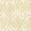Seabrook Old Danube Ogee Gold And Off-White Wallpaper