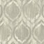Seabrook Old Danube Ogee Gray And Off-White Wallpaper