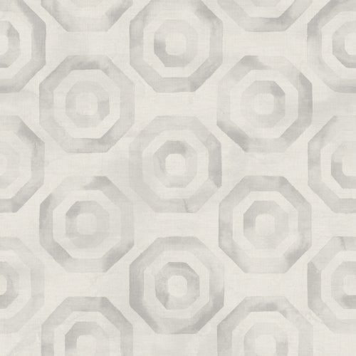 Seabrook Faravel Geo Light Gray And Off-White Wallpaper