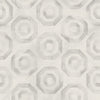Seabrook Faravel Geo Light Gray And Off-White Wallpaper