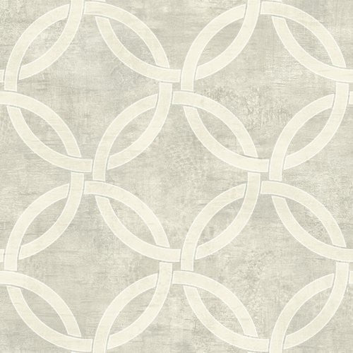 Seabrook Newbury Gray And White Wallpaper