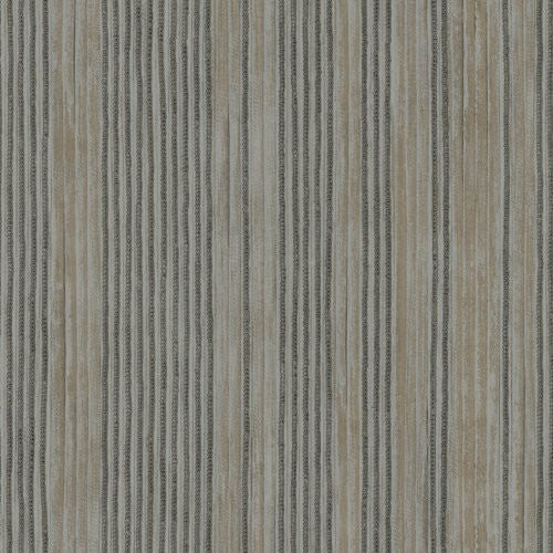 Seabrook Newbury Stripe Brown And Gray Wallpaper