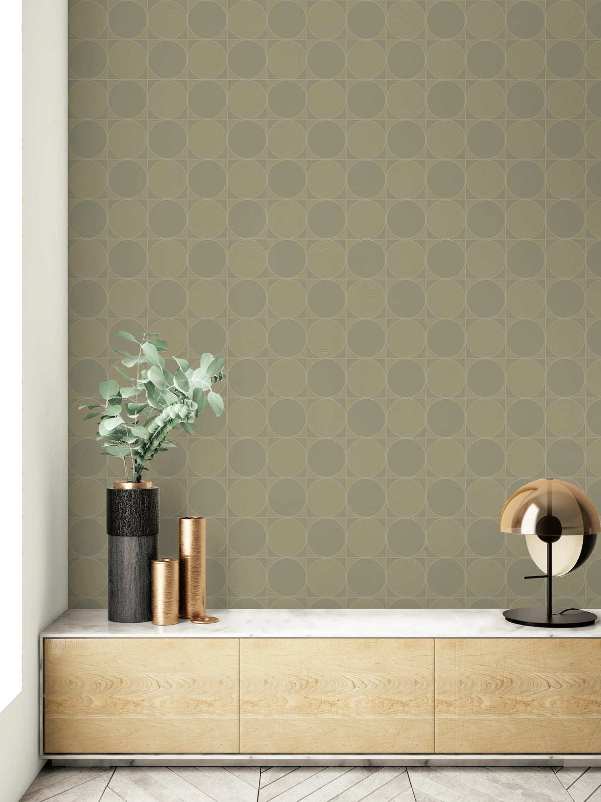 Seabrook Westover Dark Greige And Gray Wallpaper
