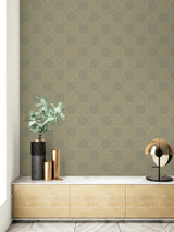 Seabrook Westover Dark Greige And Gray Wallpaper