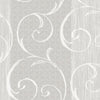 Seabrook Notting Hill Greige And White Wallpaper