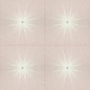 Seabrook Melrose Pink, Off-White, And Metallic Silver Wallpaper