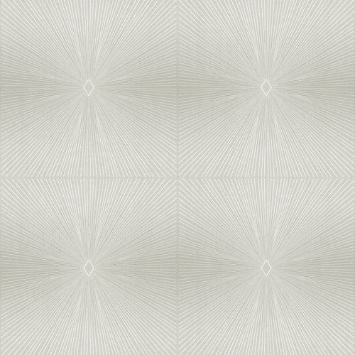 Seabrook Melrose Gray, Metallic Gold And Silver, And Off-White Wallpaper