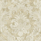 Seabrook Hampstead Metallic Gold, Tan, And Gray Wallpaper