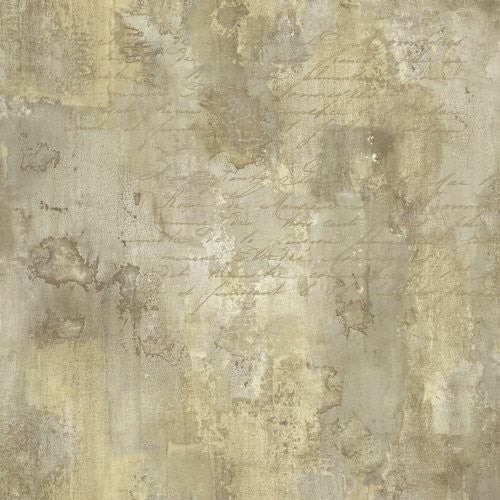 Seabrook Hampstead Texture Brown And Metallic Gold Wallpaper
