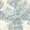 Seabrook Lenox Hil Scenic Blue And Off-White Wallpaper