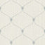 Seabrook Lenox Hill Ogee Off-White And Blue Wallpaper