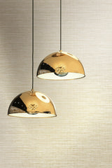 Seabrook Peachtree Grass Gold And Off-White Wallpaper