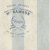 Seabrook Newcastle Crest Script Sky Blue, Navy, And Off-White Wallpaper