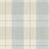 Seabrook Newcastle Plaid Blue, Tan, And Off-White Wallpaper