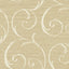 Seabrook Notting Hill Scroll Tan And Off-White Wallpaper