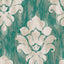 Seabrook Corsica Cotton Cyan And Off-White Wallpaper
