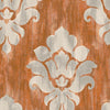 Seabrook Corsica Rust And Light Gray Wallpaper