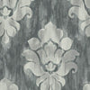 Seabrook Corsica Charcoal And Light Gray Wallpaper
