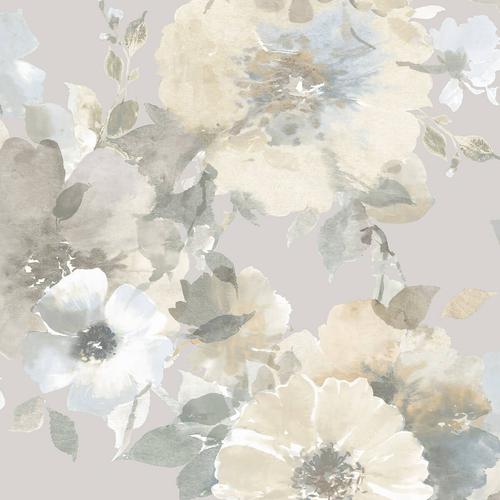 Seabrook Cyprus Metallic Silver And Gray Wallpaper