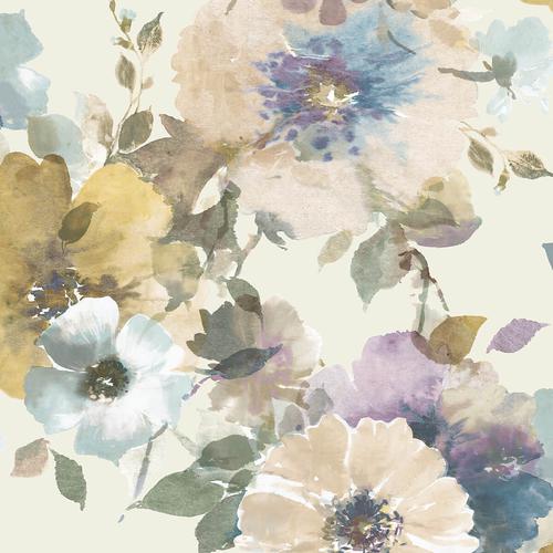 Seabrook Cyprus Off-White And Wine Wallpaper