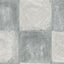 Seabrook Corsica Tiles Gray And Off-White Wallpaper