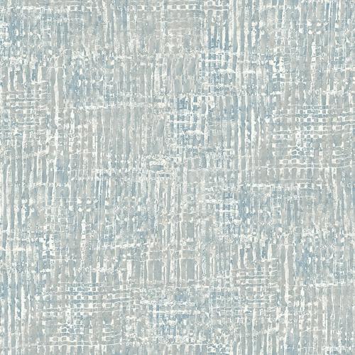 Seabrook Corsica Weave Sky Blue And Off-White Wallpaper