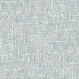 Seabrook Corsica Weave Sky Blue And Off-White Wallpaper