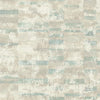 Seabrook Gutenberg Light Teal, Gray, And Off-White Wallpaper