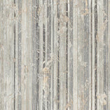 Seabrook Whitney Stripe Light Gray, Charcoal, And Off-White Wallpaper