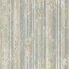 Seabrook Whitney Stripe Sky Blue, Gray, And Off-White Wallpaper