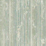 Seabrook Whitney Stripe Teal, Gray, And Off-White Wallpaper