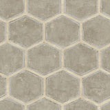 Seabrook Wright Greige, Metallic Silver, And Tan Wallpaper
