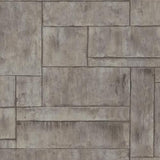Seabrook Stirling Gray And Metallic Silver Wallpaper