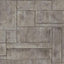 Seabrook Stirling Gray And Metallic Silver Wallpaper