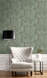 Seabrook Glisten Coastal Plain And Charcoal Wallpaper