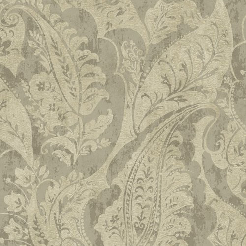 Seabrook Glisten Taupe And Tan Wallpaper