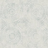 Seabrook Glisten Circles Teal And Off-White Wallpaper
