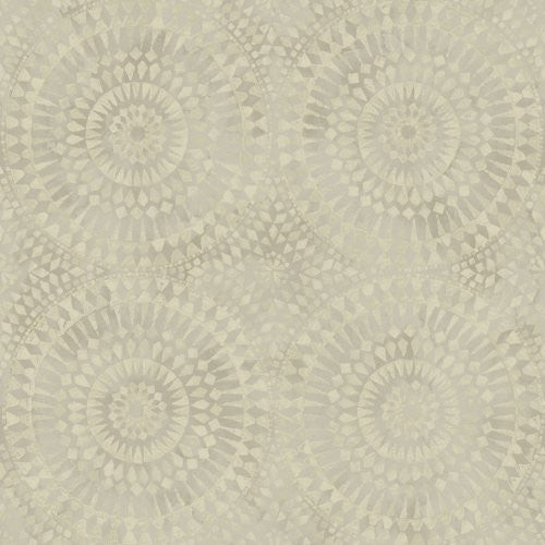 Seabrook Glisten Circles Trout And Gray Wallpaper