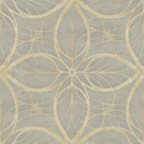 Seabrook Patina Gray And Gold Wallpaper