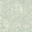 Seabrook Palladium Metallic Gold And Teal Wallpaper